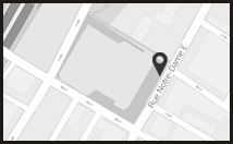 Lien Google Map pour le Palais de justice de Montréal.